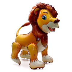 Шар 3D (25"/64 см) Фигура, Лев, 1 шт. в уп.